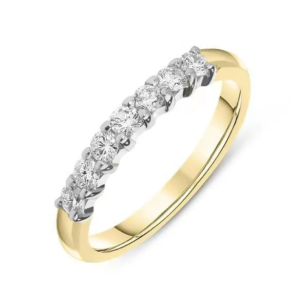 18ct Yellow Gold 0.43ct Diamond Channel Set Wedding Eternity Ring sold by Jura Watches