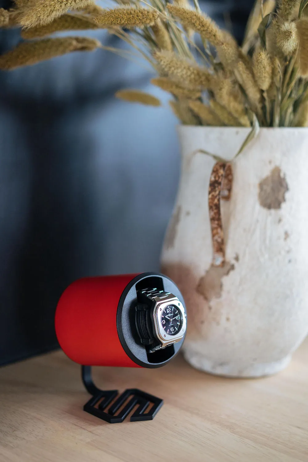 Swiss Capsule Watch Winder Single Red PC 004 sold by Jura Watches product image thumbnail 2