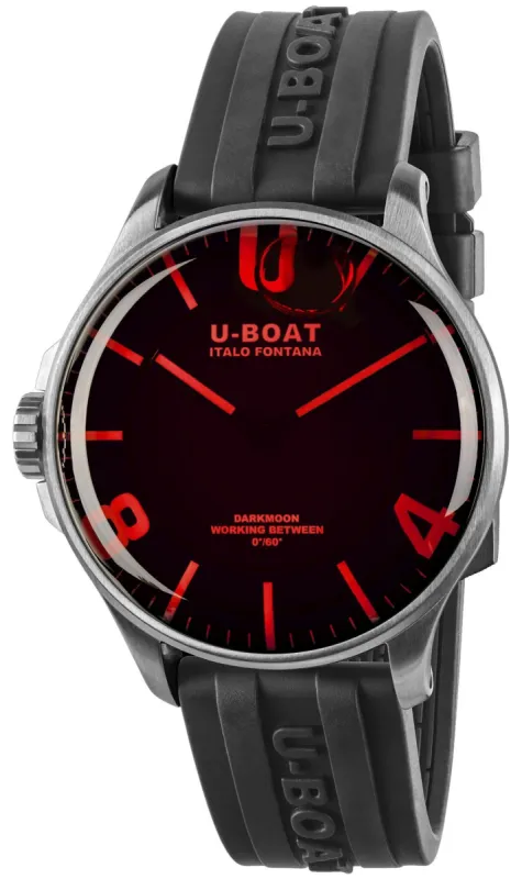U-Boat Darkmoon 44 Red Glass SS sold by Jura Watches