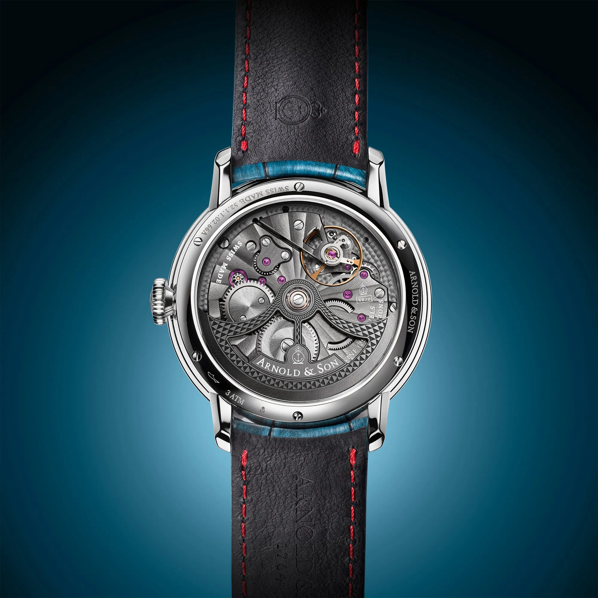 Arnold & Son Globetrotter Steel Opaline Limited Edition sold by Jura Watches product image thumbnail 4