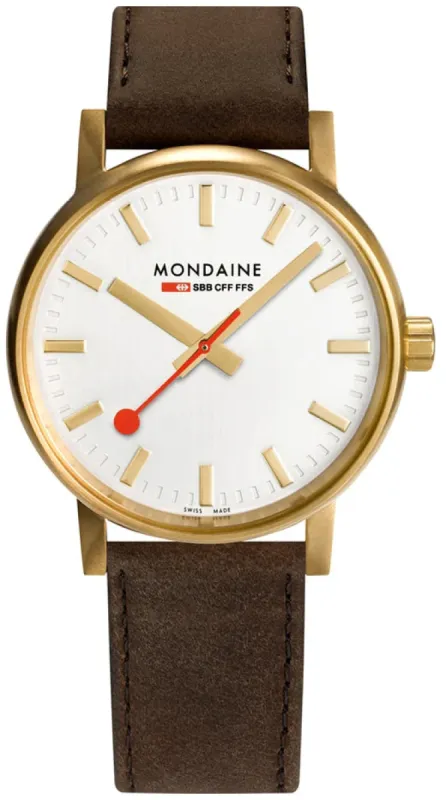 Mondaine Evo2 40 Gold IP made by Mondaine
