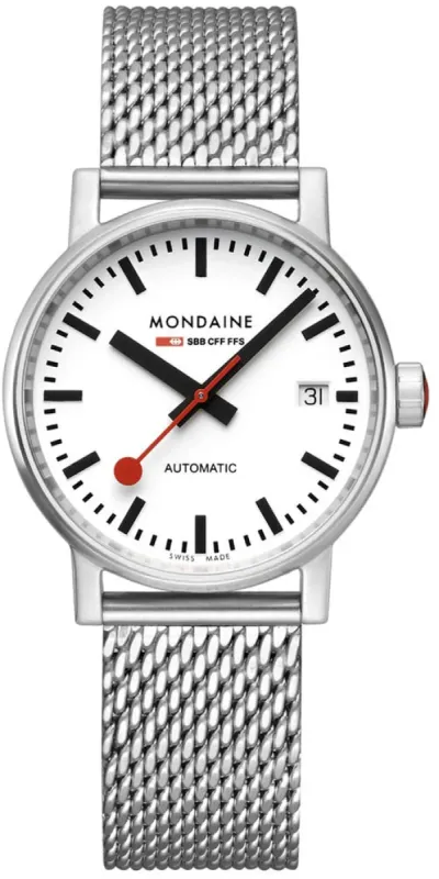 Mondaine Evo2 35 Automatic Bracelet Watch made by Mondaine