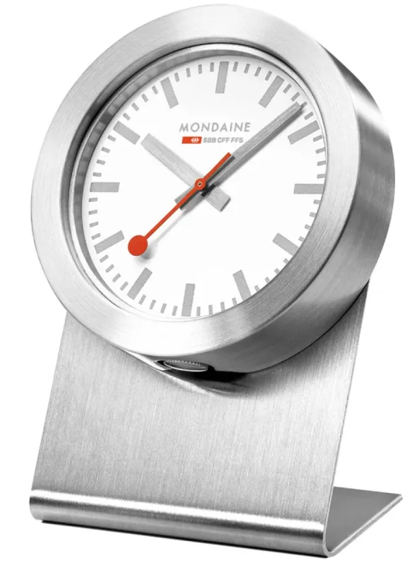Mondaine Clock Magnet Silver sold by Jura Watches