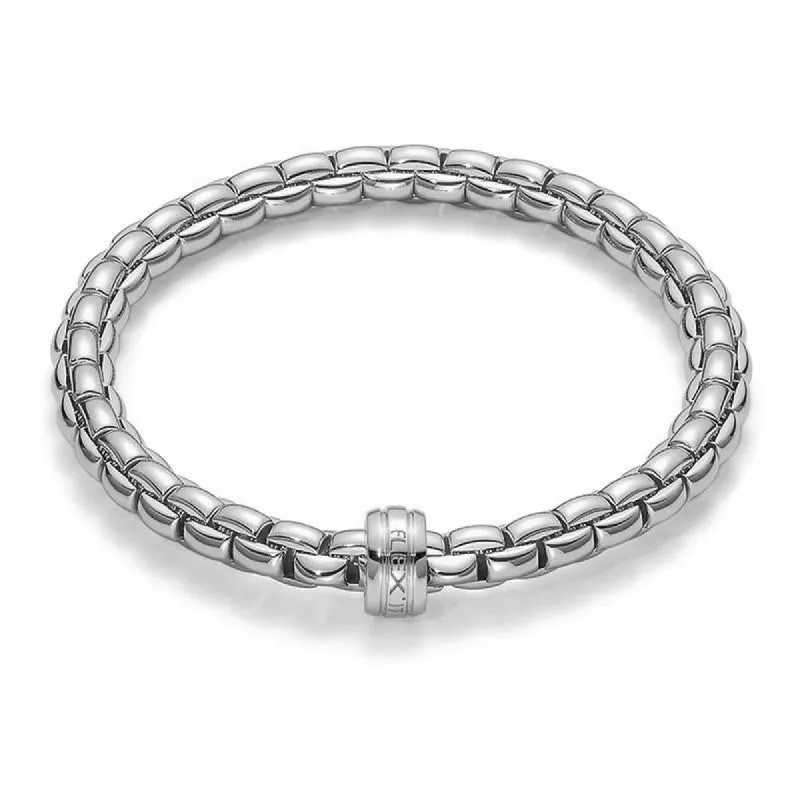 Fope Flex'It Eka 18ct White Gold Bracelet sold by Jura Watches