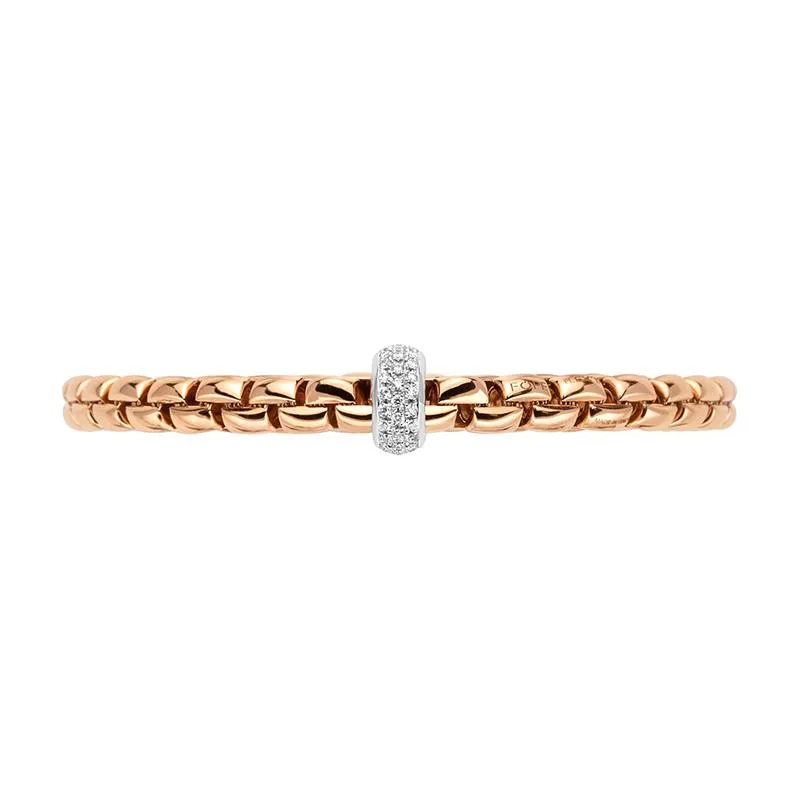 Fope Eka Anniversario 18ct Rose Gold 0.40ct Diamond Bracelet sold by Jura Watches product image thumbnail 3