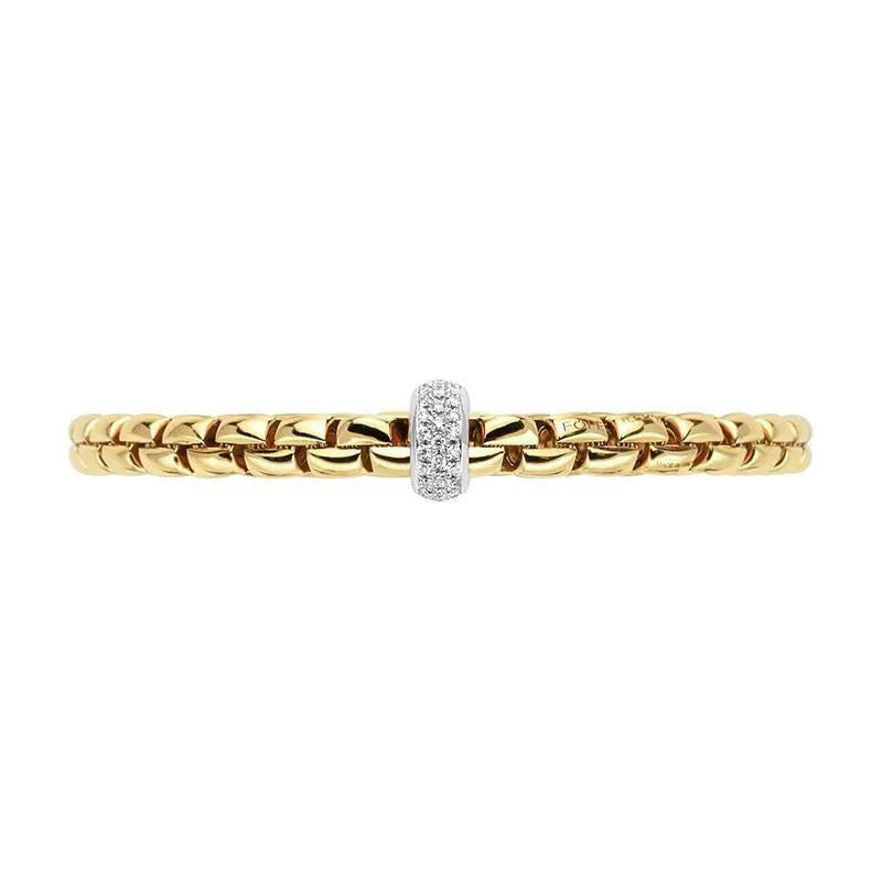 Fope Eka Anniversario 18ct Yellow Gold 0.40ct Diamond Bracelet sold by Jura Watches product image thumbnail 3