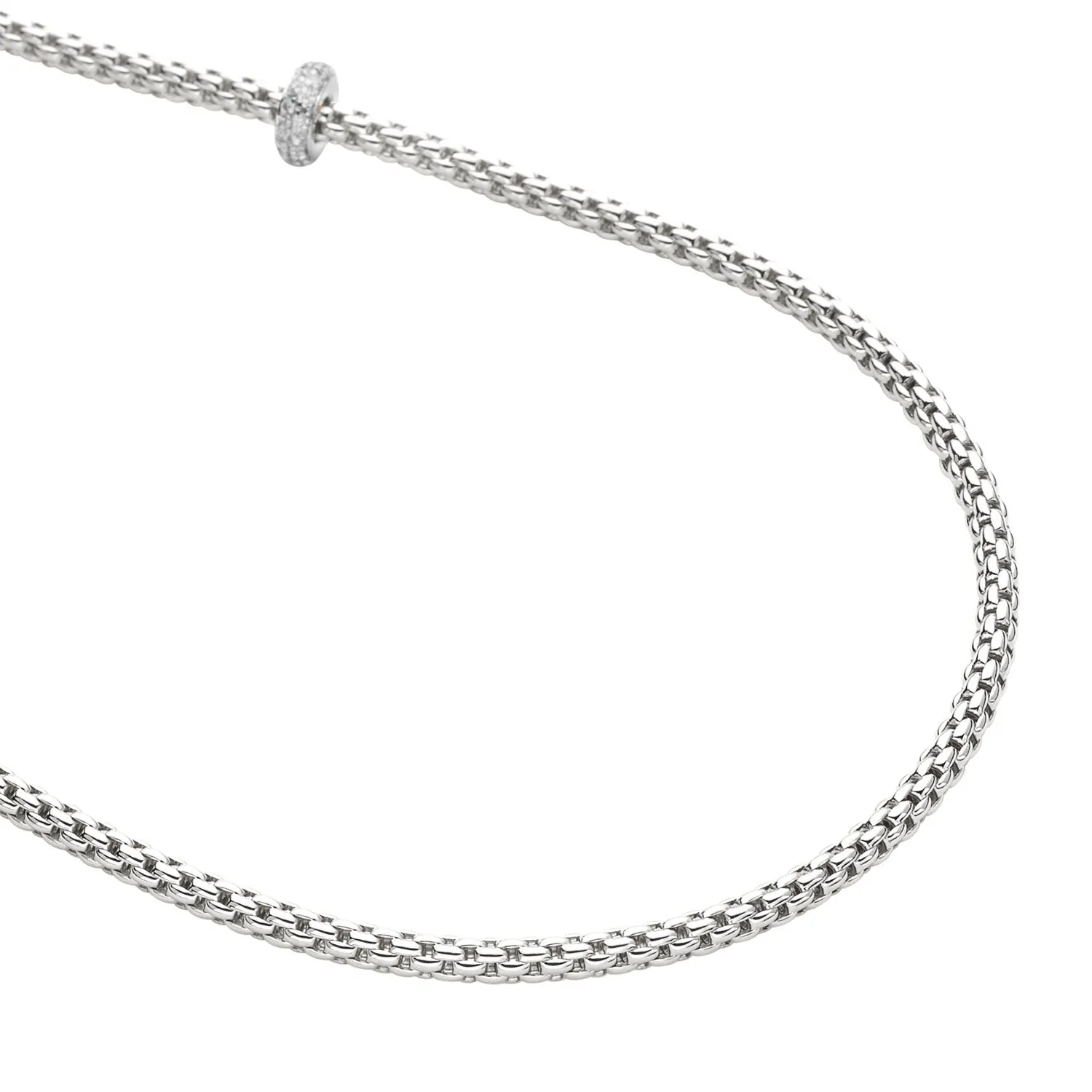 Fope Prima 18ct White Gold 0.72ct Diamond Long Necklace sold by Jura Watches product image thumbnail 2