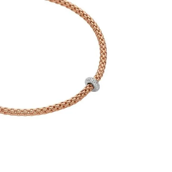 Fope Prima 18ct Yellow Gold 0.18ct Diamond Necklace sold by Jura Watches product image thumbnail 2