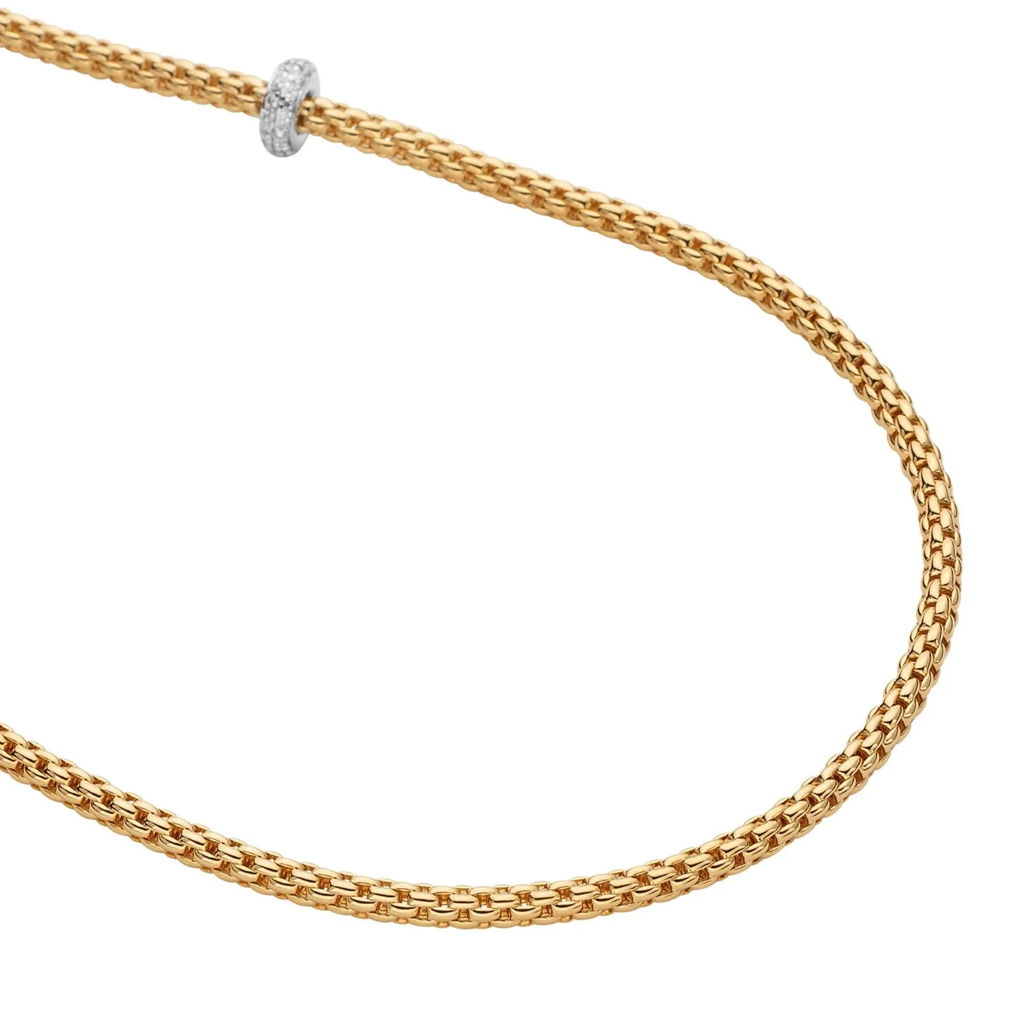 Fope Prima 18ct Yellow Gold 0.72ct Diamond Long Necklace sold by Jura Watches product image thumbnail 2