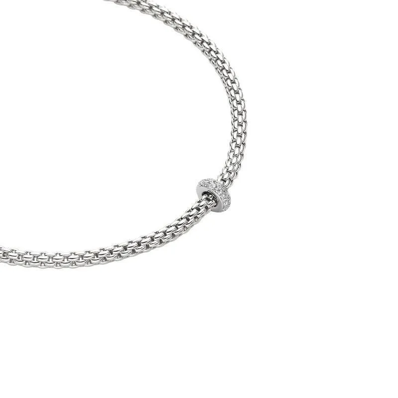 Fope Prima 18ct White Gold 0.18ct Diamond Necklace sold by Jura Watches product image thumbnail 2