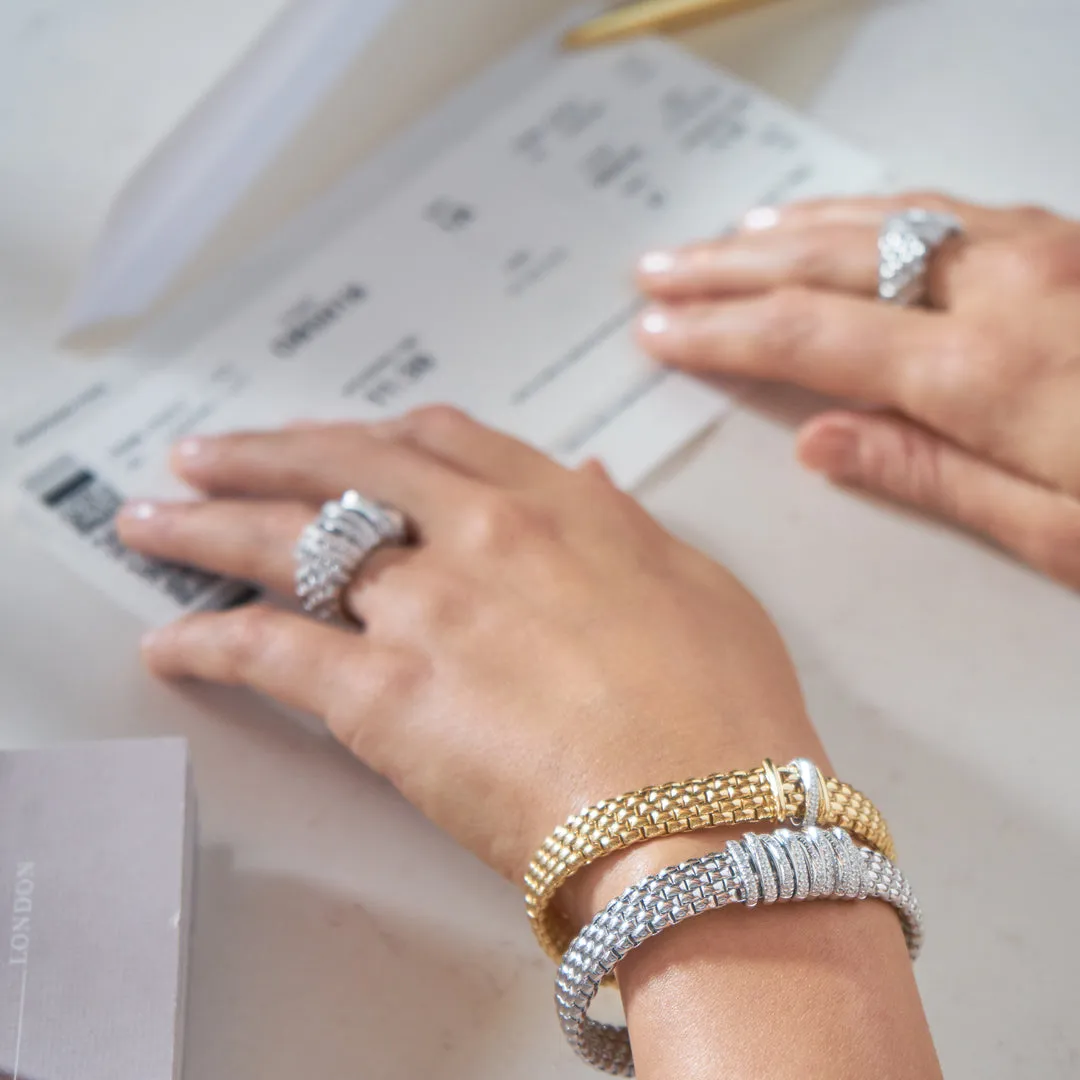 Fope Panorama 18ct Rose Gold 0.08ct Diamond Rondelle Bracelet sold by Jura Watches product image thumbnail 4