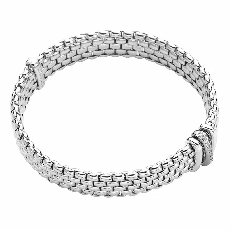 Fope Panorama 18ct White Gold 0.08ct Diamond Rondelle Bracelet sold by Jura Watches product image thumbnail 2