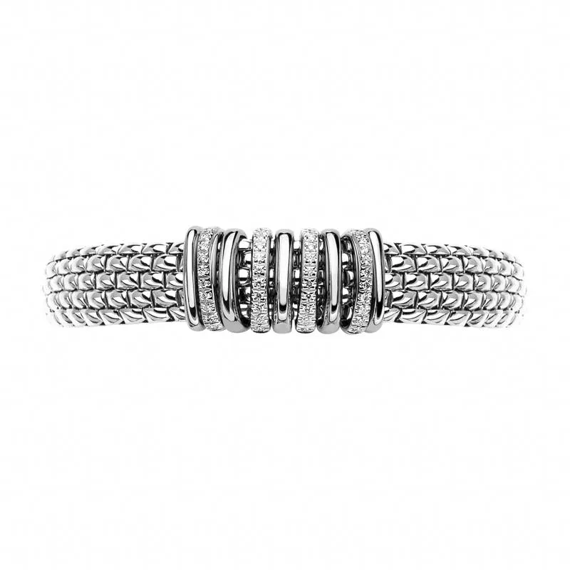 Fope Panorama 18ct White Gold 0.30ct Diamond Rondelle Bracelet sold by Jura Watches product image thumbnail 3