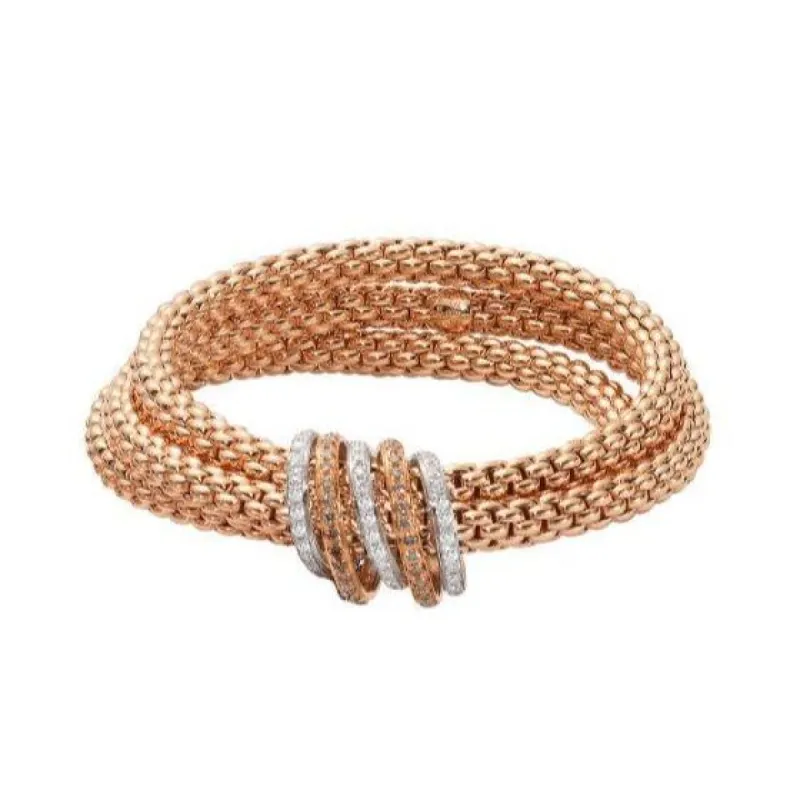 Fope MiaLuce 18ct Rose Gold 1.20ct Brown Diamond Bracelet sold by Jura Watches