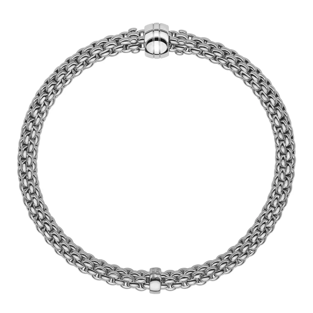 Fope Flex'it Solo 18ct White Gold Bracelet D sold by Jura Watches