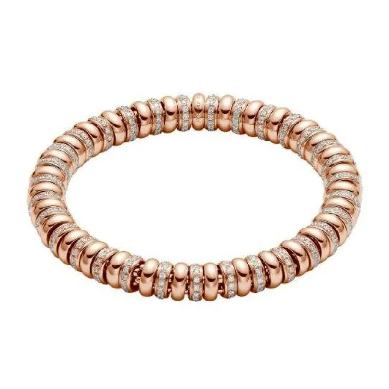 Fope Flex'it Solo 18ct Rose Gold 2.80ct Diamond Bracelet sold by Jura Watches