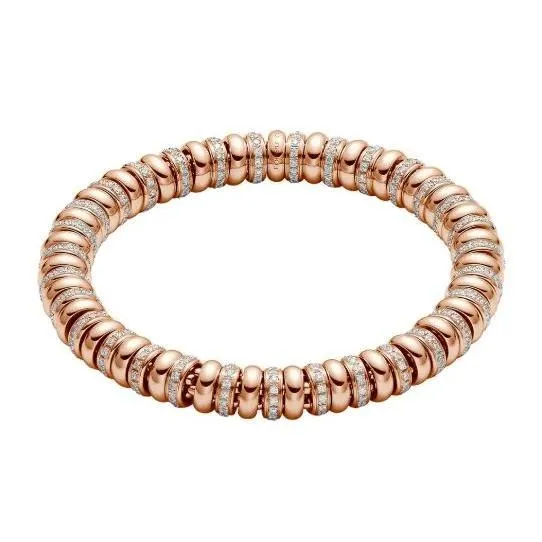 Fope Flex'it Solo 18ct Rose Gold 2.80ct Diamond Bracelet sold by Jura Watches