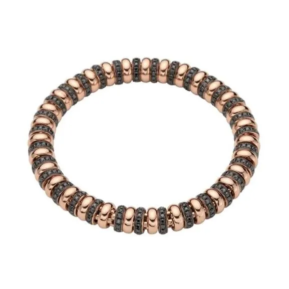 Fope Flex'it Solo 18ct Rose Gold 3.05ct Black Diamond Bracelet sold by Jura Watches