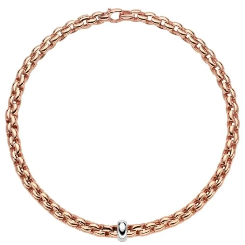 Fope Eka 18ct Rose Gold Necklace sold by Jura Watches