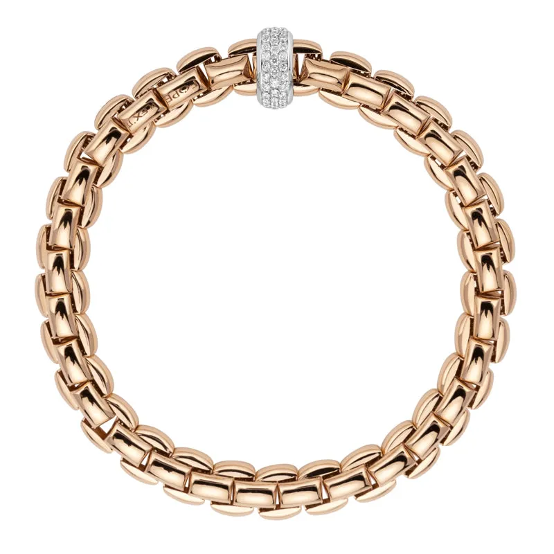 Fope Eka 18ct Rose Gold 0.58ct Diamond Bracelet sold by Jura Watches