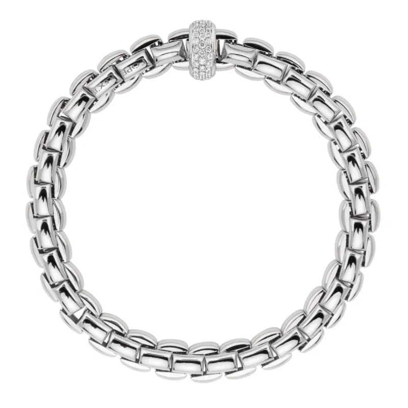 Fope Eka 18ct White Gold 0.58ct Diamond Bracelet sold by Jura Watches