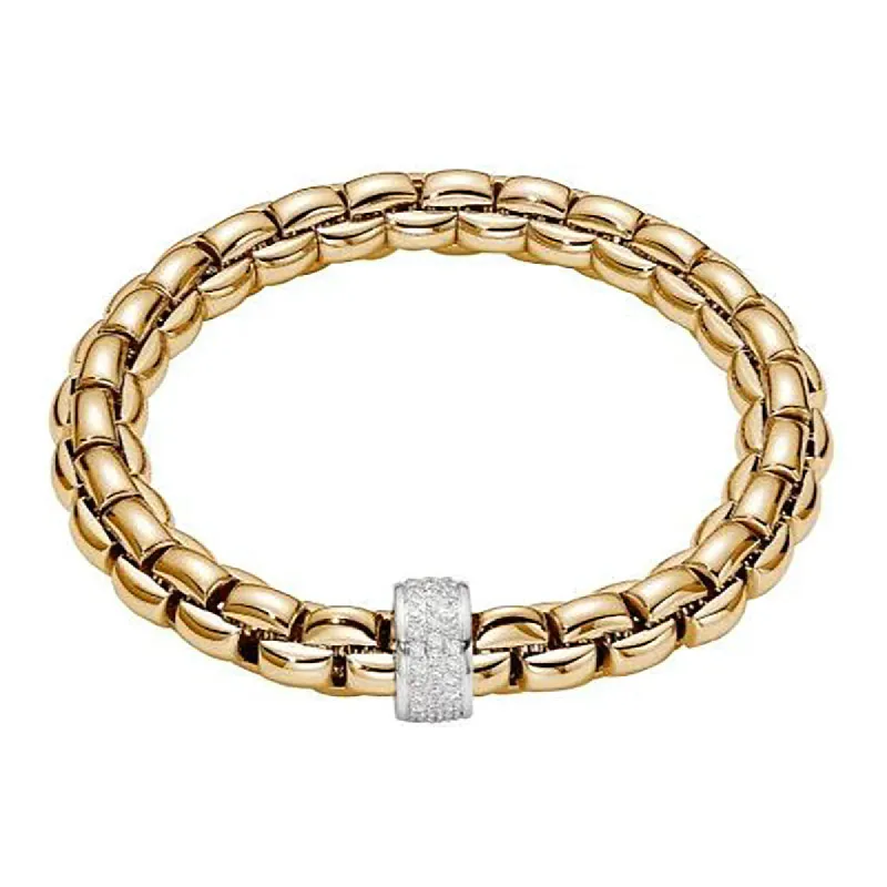 Fope Eka 18ct Yellow Gold 0.63ct Diamond Bracelet sold by Jura Watches