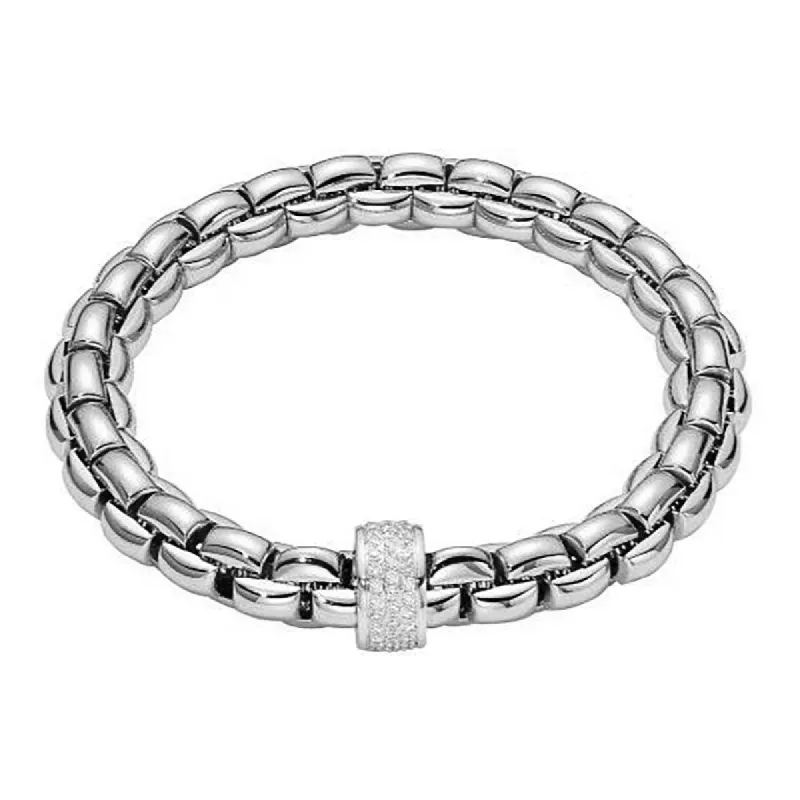 Fope Eka 18ct White Gold 0.63ct Diamond Bracelet sold by Jura Watches