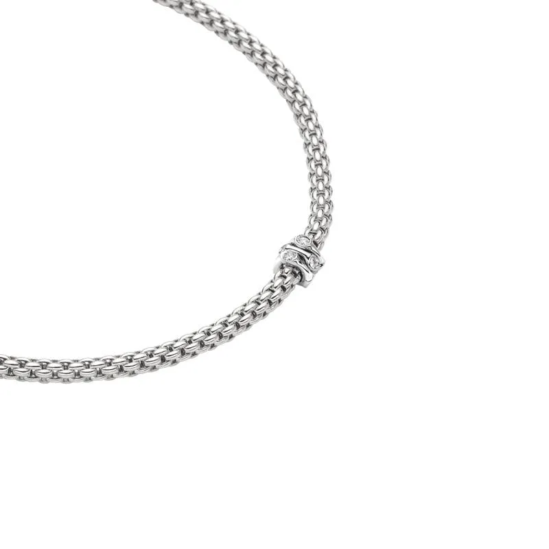 Fope Flex'it Prima 18ct White Gold 0.12ct Diamond Necklace sold by Jura Watches product image thumbnail 2