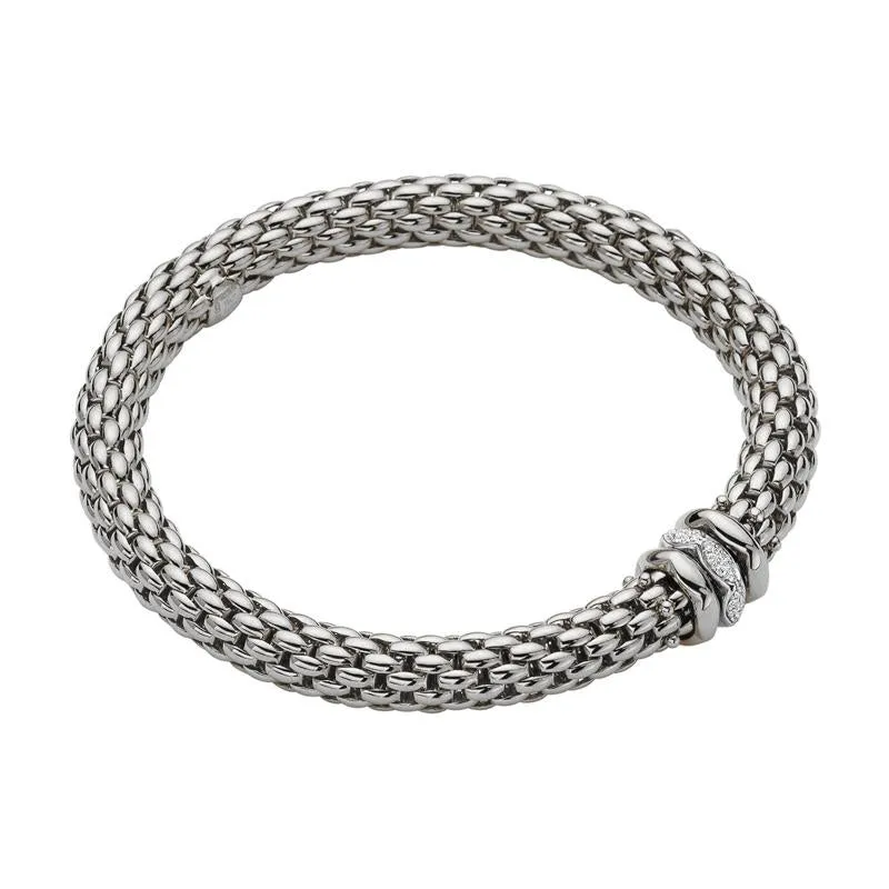 Fope Love Nest 18ct White Gold 0.19ct Diamond Bracelet sold by Jura Watches product image thumbnail 2