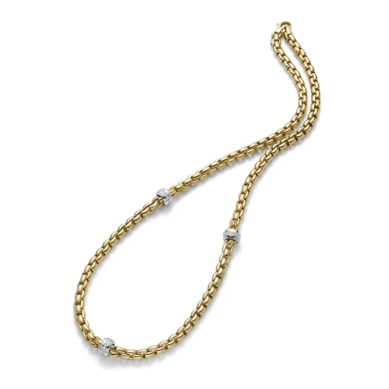 Fope Eka 18ct Yellow Gold 0.53ct Diamond Necklace sold by Jura Watches