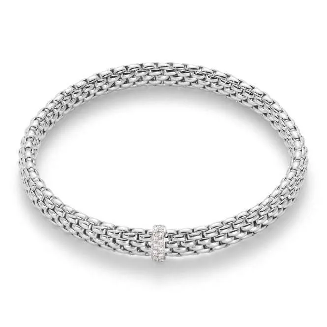 Fope Vendome 18ct White Gold 0.10ct Diamond Bracelet sold by Jura Watches
