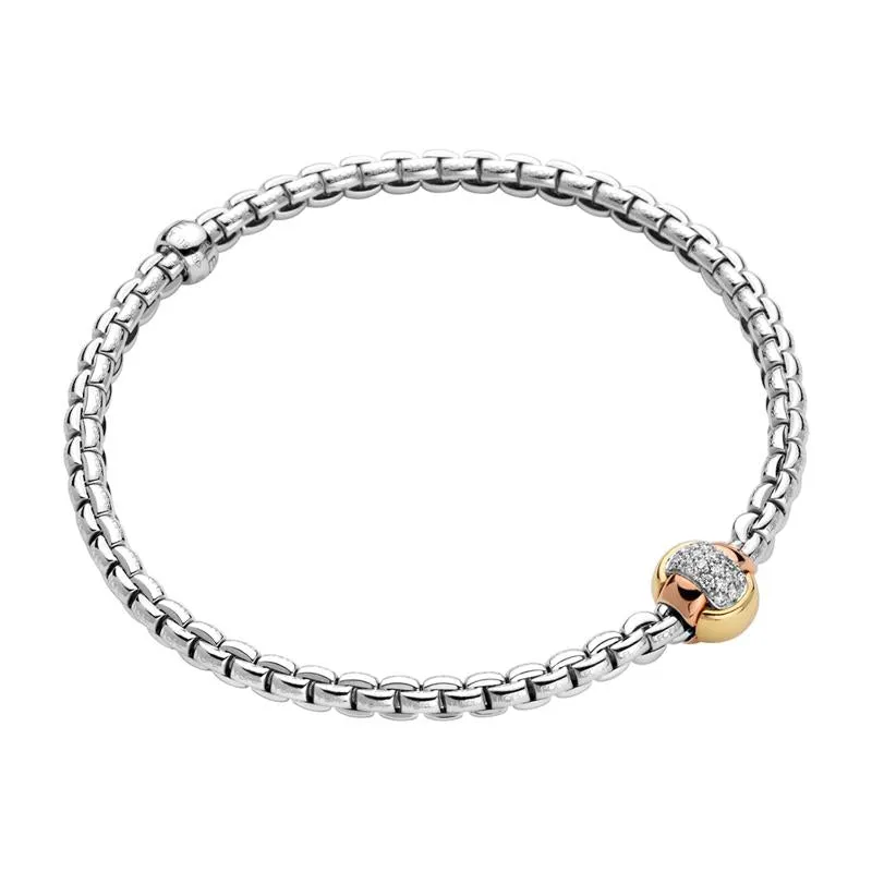 Fope Eka Tiny 18ct White Gold 0.25ct Diamond Bracelet sold by Jura Watches product image thumbnail 2