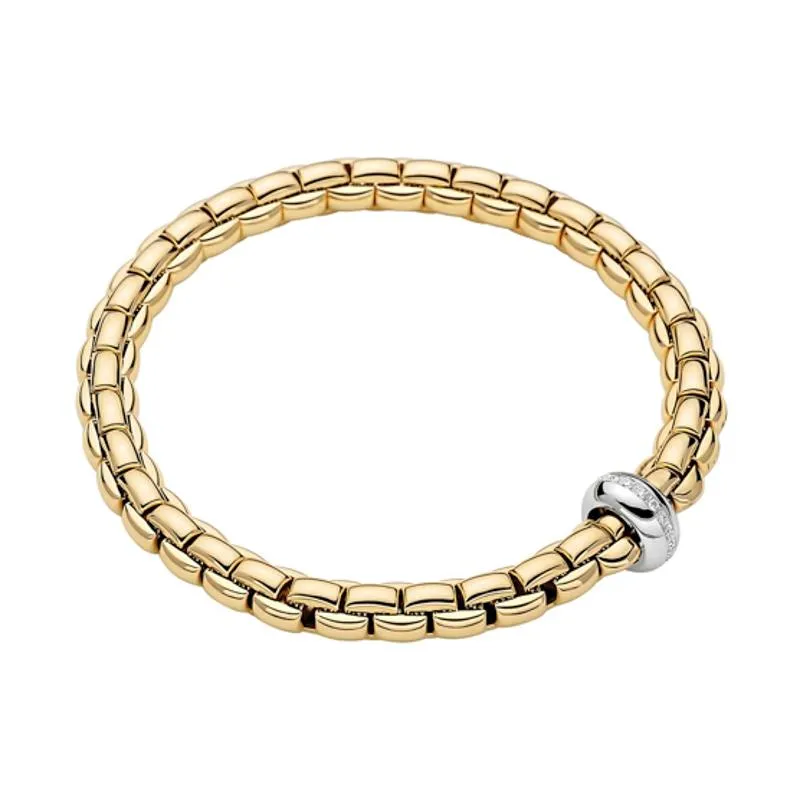 Fope Eka Anniversario 18ct Yellow Gold 0.13ct Diamond Bracelet sold by Jura Watches product image thumbnail 2