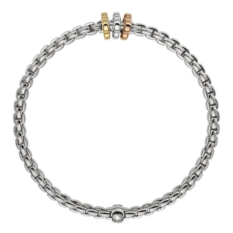 Fope Eka Tiny 18ct White Gold Bracelet sold by Jura Watches