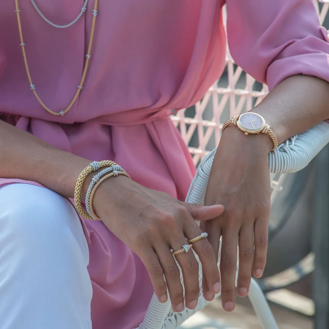 Fope Flex'It Prima 18ct Yellow Gold 0.07ct Diamond Ring sold by Jura Watches product image thumbnail 2