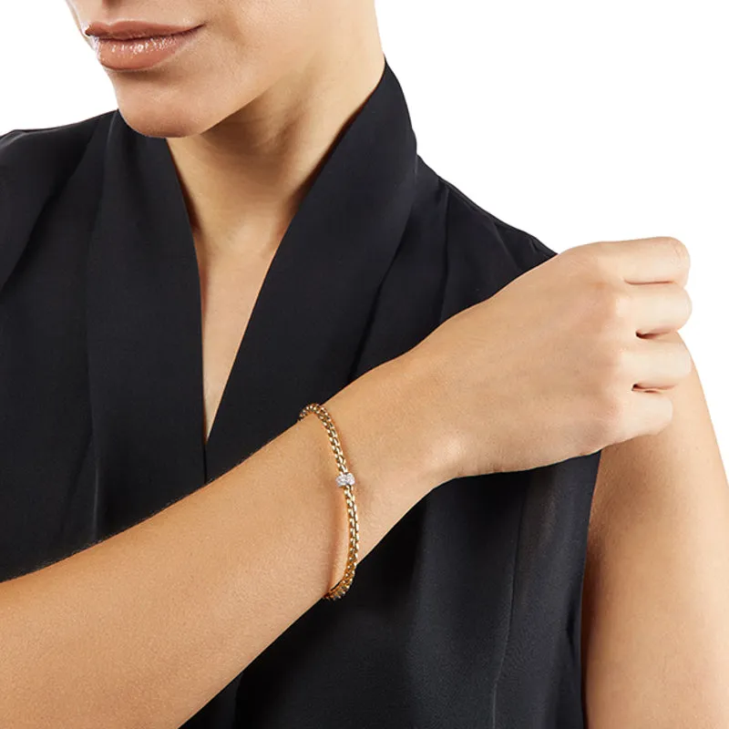 Fope Eka Tiny 18ct White Gold 0.19ct Diamond Bracelet sold by Jura Watches product image thumbnail 4