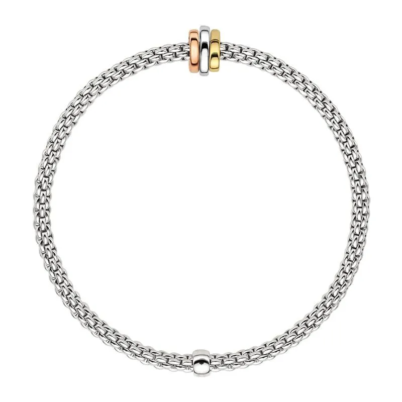 Fope Flex'it Prima 18ct White Gold Bracelet sold by Jura Watches