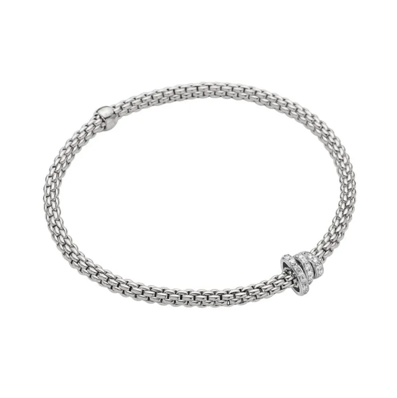 Fope Flex'it Prima 18ct White Gold 0.31ct Diamond Bracelet sold by Jura Watches product image thumbnail 2