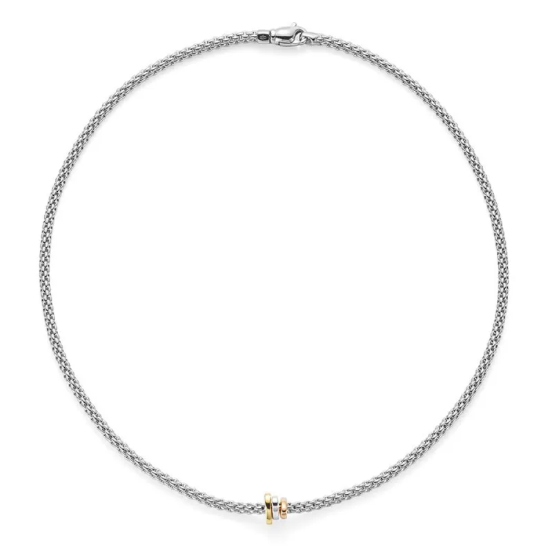 Fope Flex'It Prima 18ct White Gold 43cm Necklace sold by Jura Watches