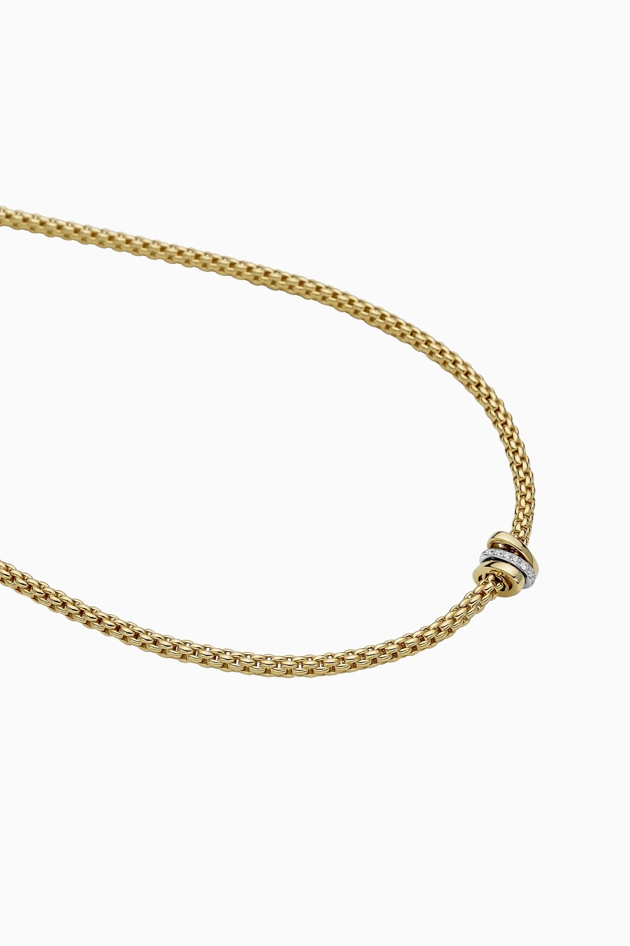 Fope Flex'It Prima 18ct Yellow Gold Diamond 43cm Necklace sold by Jura Watches product image thumbnail 2