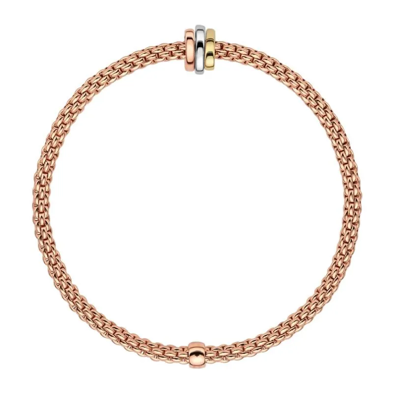 Fope Flex'it Prima 18ct Rose Gold Bracelet sold by Jura Watches