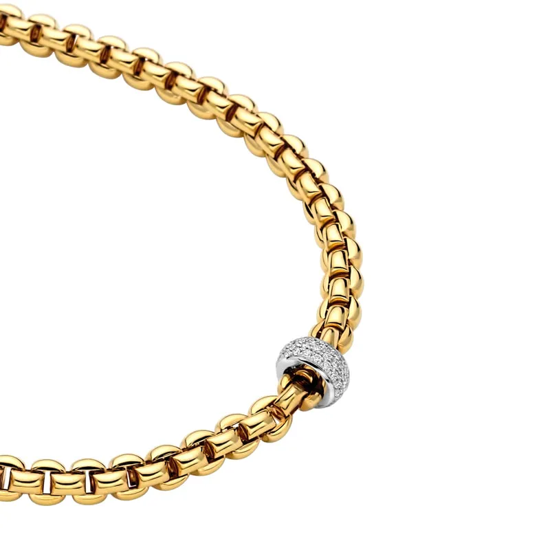 Fope Flex'It Eka 18ct Yellow Gold 0.37ct Diamond Necklace sold by Jura Watches product image thumbnail 2