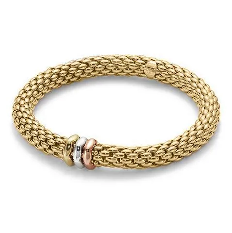 Fope Flex'It Love Nest 18ct Yellow Gold Bracelet sold by Jura Watches