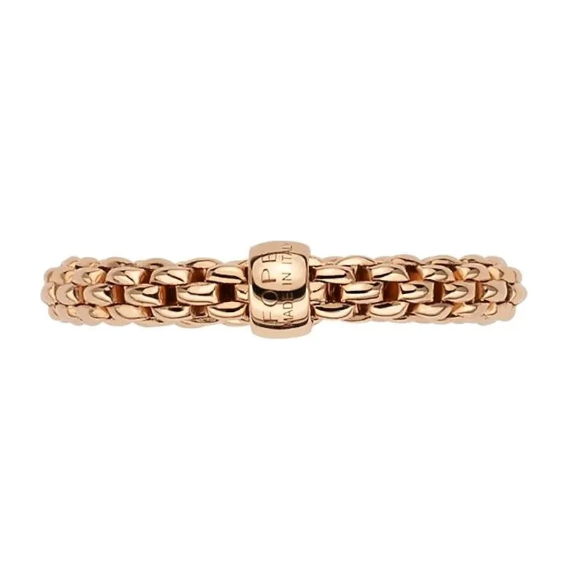 Fope Flex'it Essentials 18ct Rose Gold Slim Ring sold by Jura Watches product image thumbnail 4