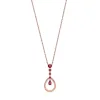 Faberge Colours of Love 18ct Rose Gold Ruby Fluted Teardrop Pendant sold by Jura Watches