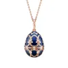 Faberge Heritage Rose Gold Dark Blue Locket with Polar Bear Surprise sold by Jura Watches