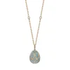 Faberge Palais Tsarskoye Selo Yellow Gold Diamond Turquoise Large Pendant sold by Jura Watches