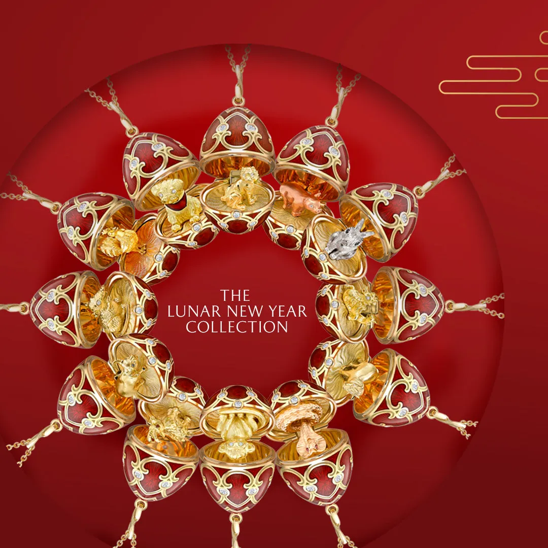 Faberge Palais Tsarskoye Selo Red Locket with Tiger Surprise sold by Jura Watches product image thumbnail 5