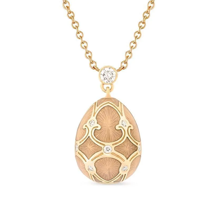 Faberge Palais Tsarskoye Selo 18ct Yellow Gold Diamond Small Pendant sold by Jura Watches
