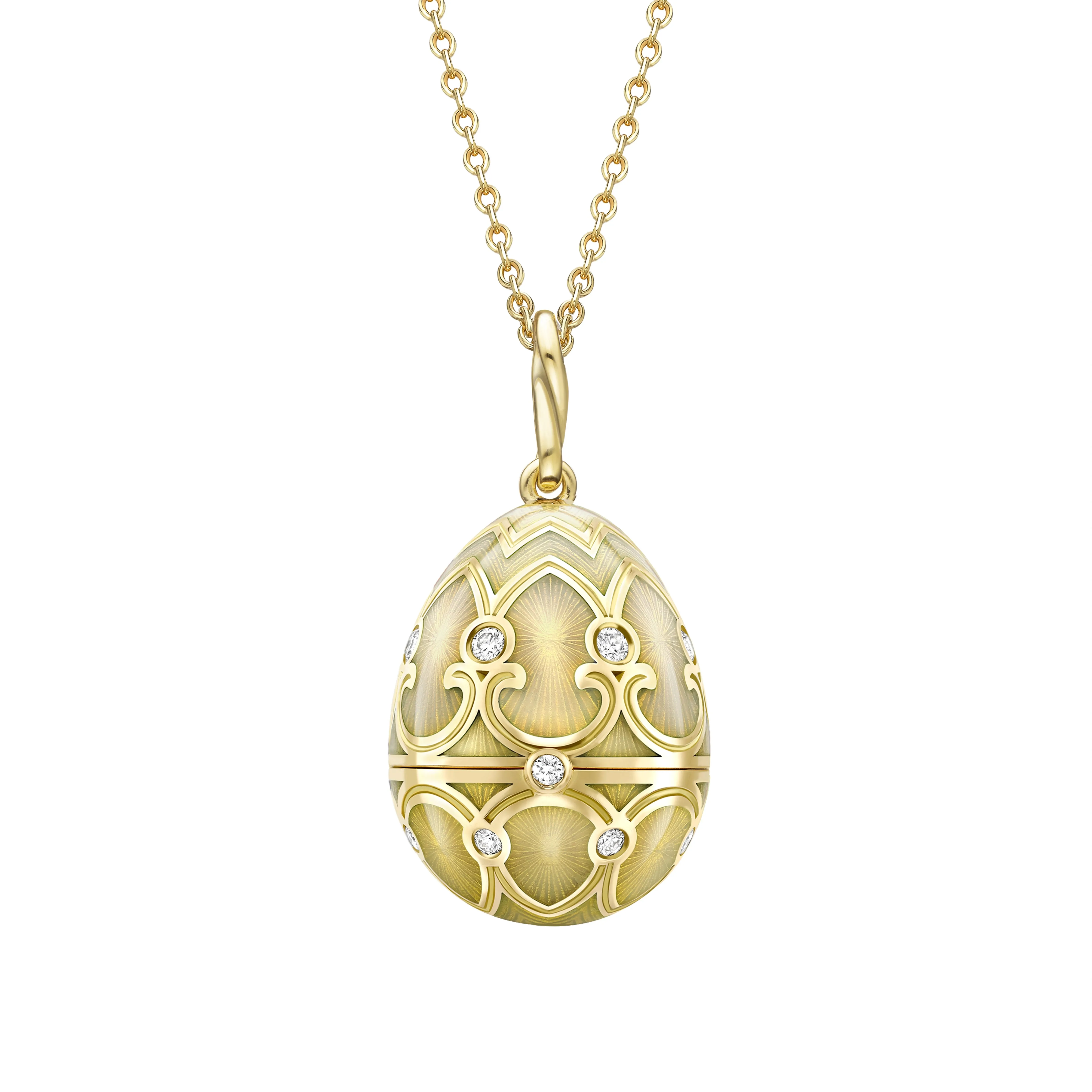 Faberge Palais Tsarskoye Selo Yellow Gold Locket With Hen Surprise sold by Jura Watches product image thumbnail 2